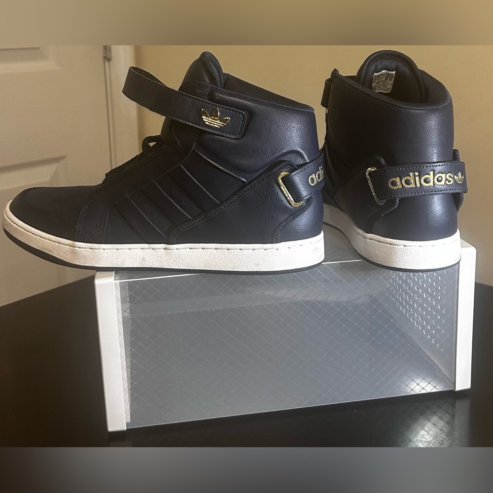 Adidas Men's AR 3.0 Mid Indigo/Gold Metallic/Sneakers - Picture 2 of 12